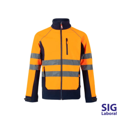 CAZADORA SOFT SHELL BICOLOR ALTA VISIBILIDAD