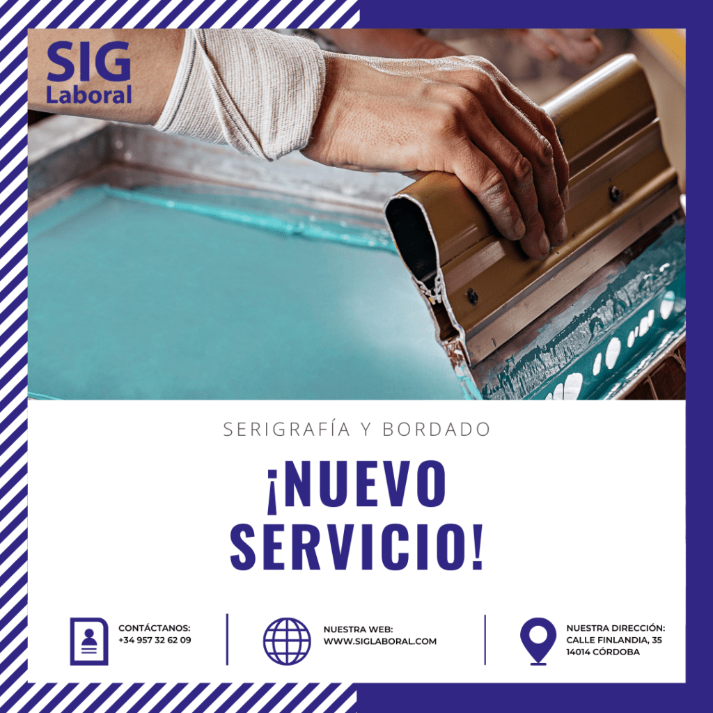 Servicio serigrafía y bordado